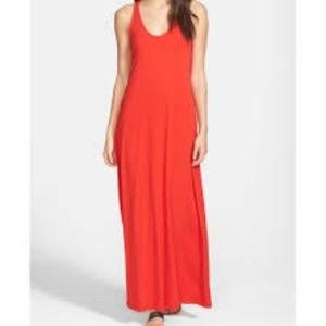 Red casual Maxi